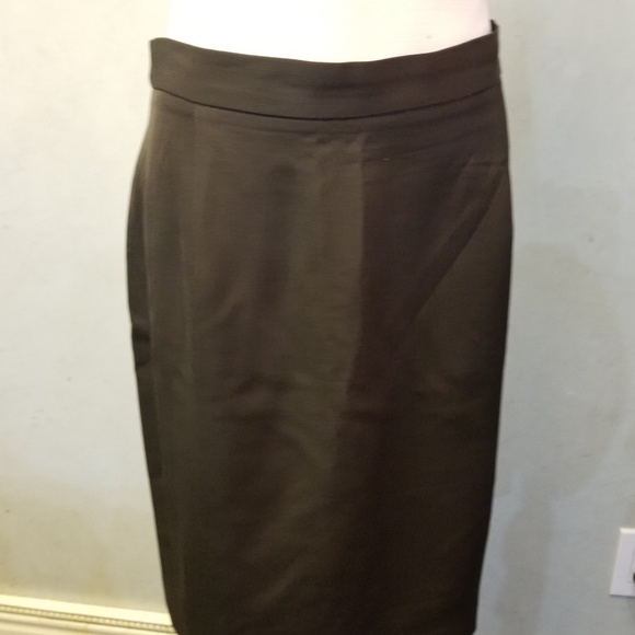 Banana Republic brown WOOL pencil skirt (Q11) - Picture 2 of 5